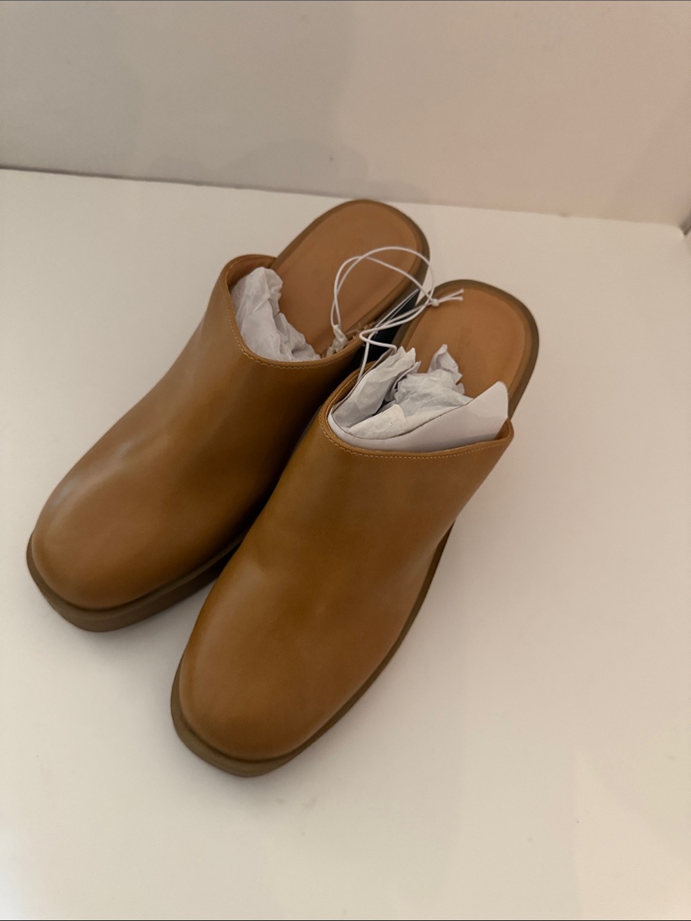 Universal Thread Cognac Platform Slip-On Mules